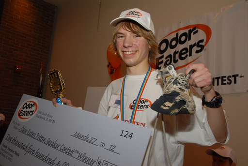 Mason Bennett, Age 16 from Eagle River, AK wins 37th Annual National Odor-Eaters® Rotten Sneaker Contest™