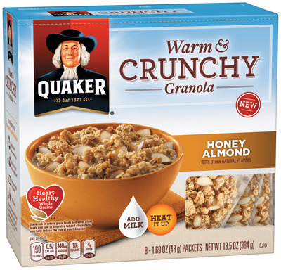 Quaker Warm & Crunchy Granola Honey Almond