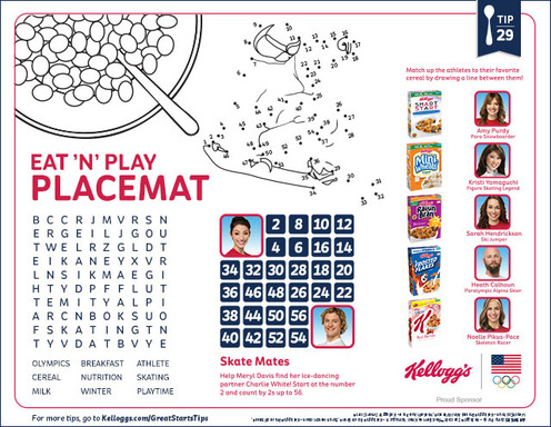 Tip 29 Eat'N'Play Placemat