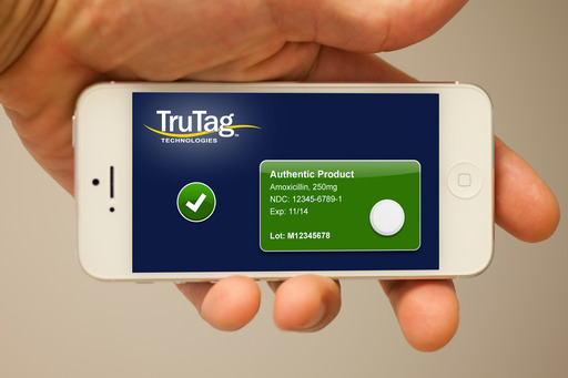 The data output from the TruTag reader can be viewed on a smartphone or wireless tablet