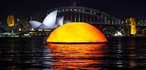 Noctural sunrise in Opera on Sydney Harbour: Madama Butterfly. Photo James Morgan