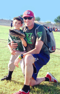 Thanks to the Freedom portable driver, Randy Shepherd can get back to watching his son, Nathan, 7, play Little League baseball. The driver powers Randys SynCardia Total Artificial Heart.