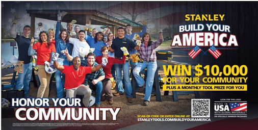 STANLEY(R) Tools Announces its 2014 Build Your America Contest