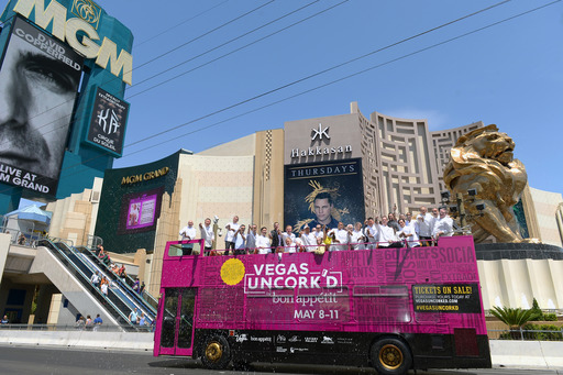 Vegas Uncork'd by Bon Appetit chefs make a quick stop at MGM Grand to kick off the weekend (credit Bryan Steffy for Bon Appetit)