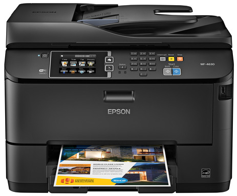 The heavy-duty Epson WorkForce Pro WF-4630 powered by PrecisionCore produces laser-quality, high-speed prints for busy workgroups.