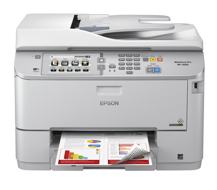 The Epson WorkForce Pro WF-5690 powered by PrecisionCore provides heavy duty and reliable performance with low running costs in networked business environments