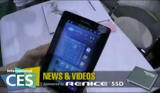 Hanvon HPad A116 Android tablet at CES 2011 