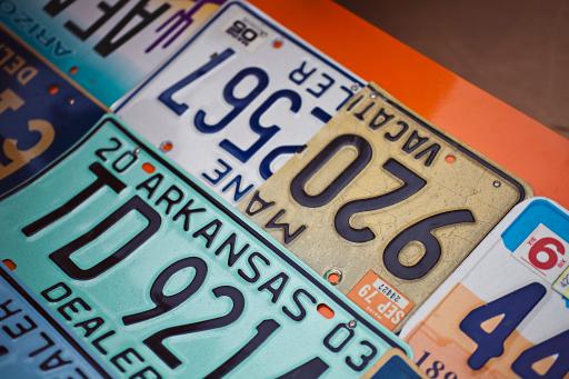 License plate close-up