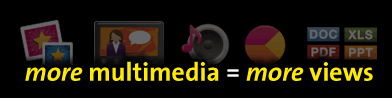 more multimedia = more views