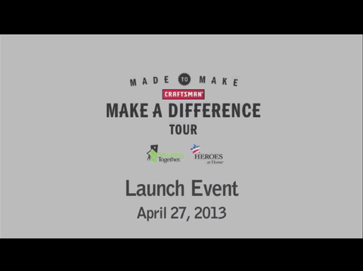 Craftsman ‘Make a Difference Tour’ Launch Event 