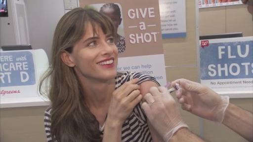 B-Roll: Amanda Peet, Ambassador of Shot@Life, Gets Flu Shot at Walgreens