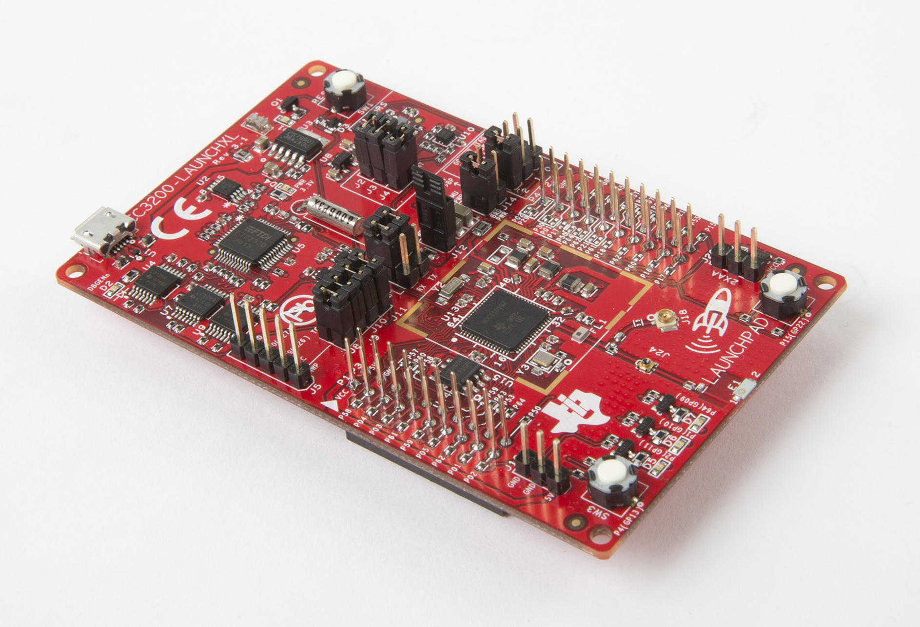 Image of TI's SimpleLink Wi-Fi CC3200 LaunchPad evaluation kit