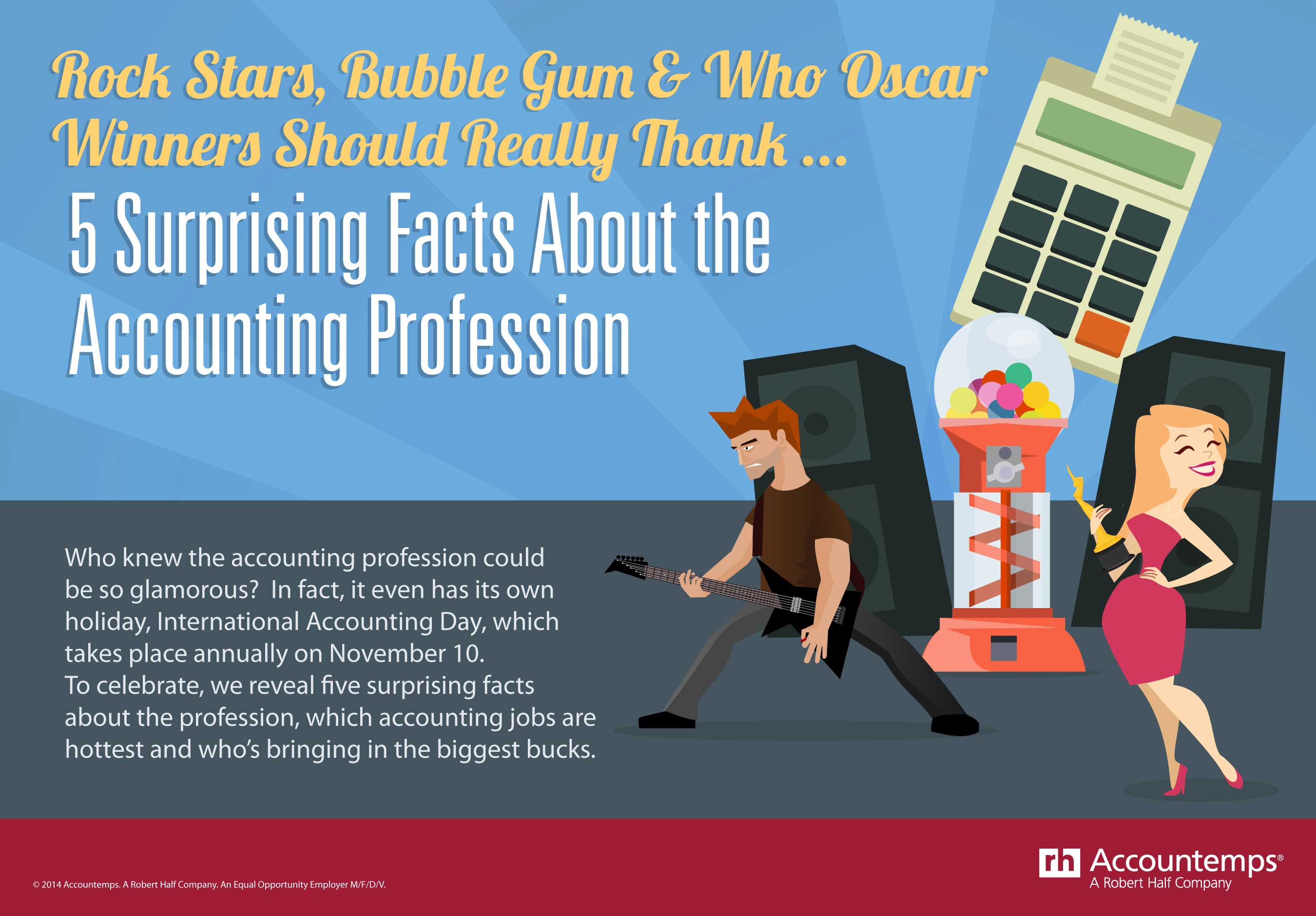 Accountemps celebrates International Accounting Day (Nov. 10) with five surprising facts about the accounting profession.