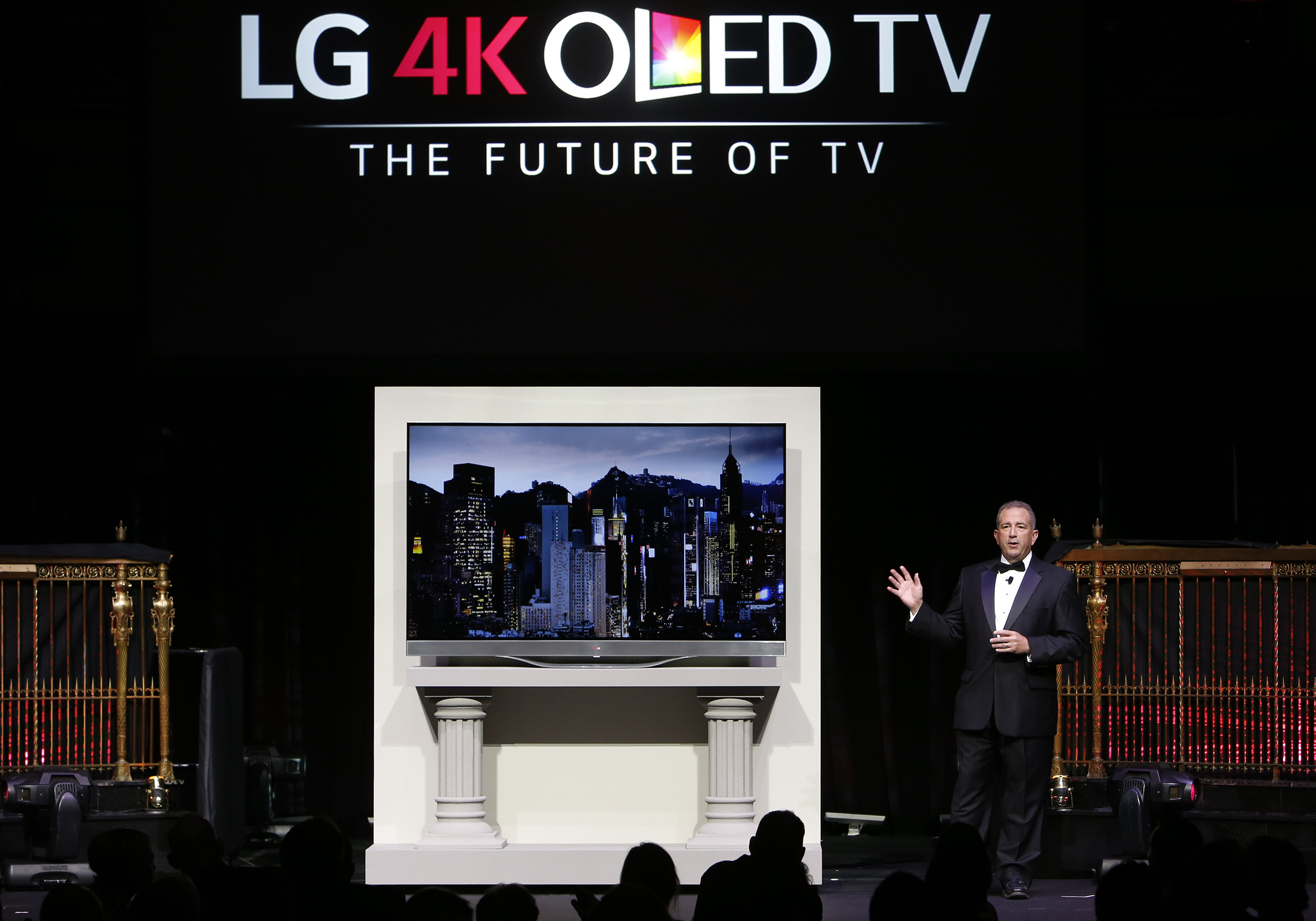 LG Electronics’ Tim Alessi unveils the first of its kind Ultra HD 4K OLED TV