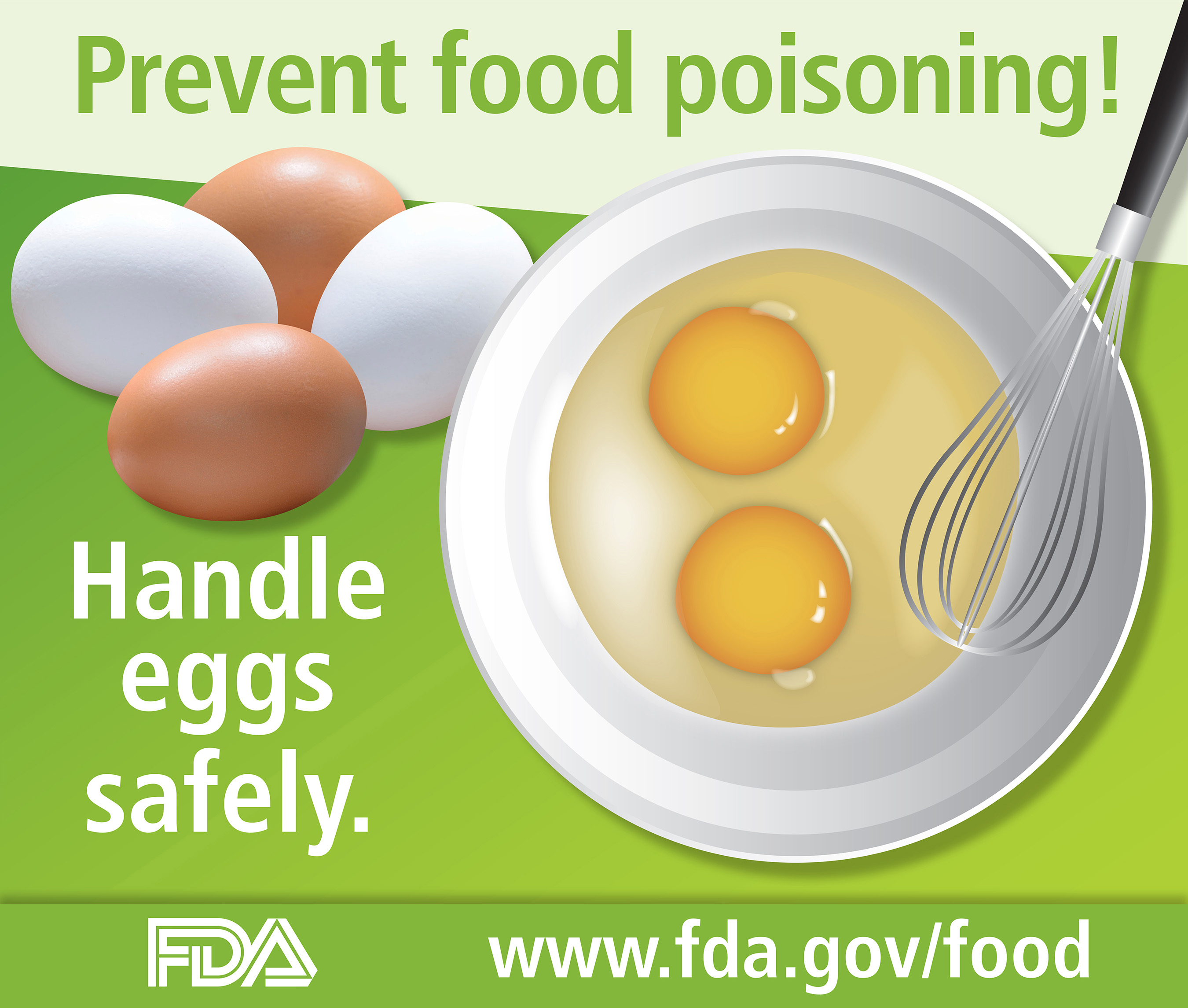 Prevent food poisoning! Handle eggs safely.