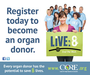 Become an organ donor today