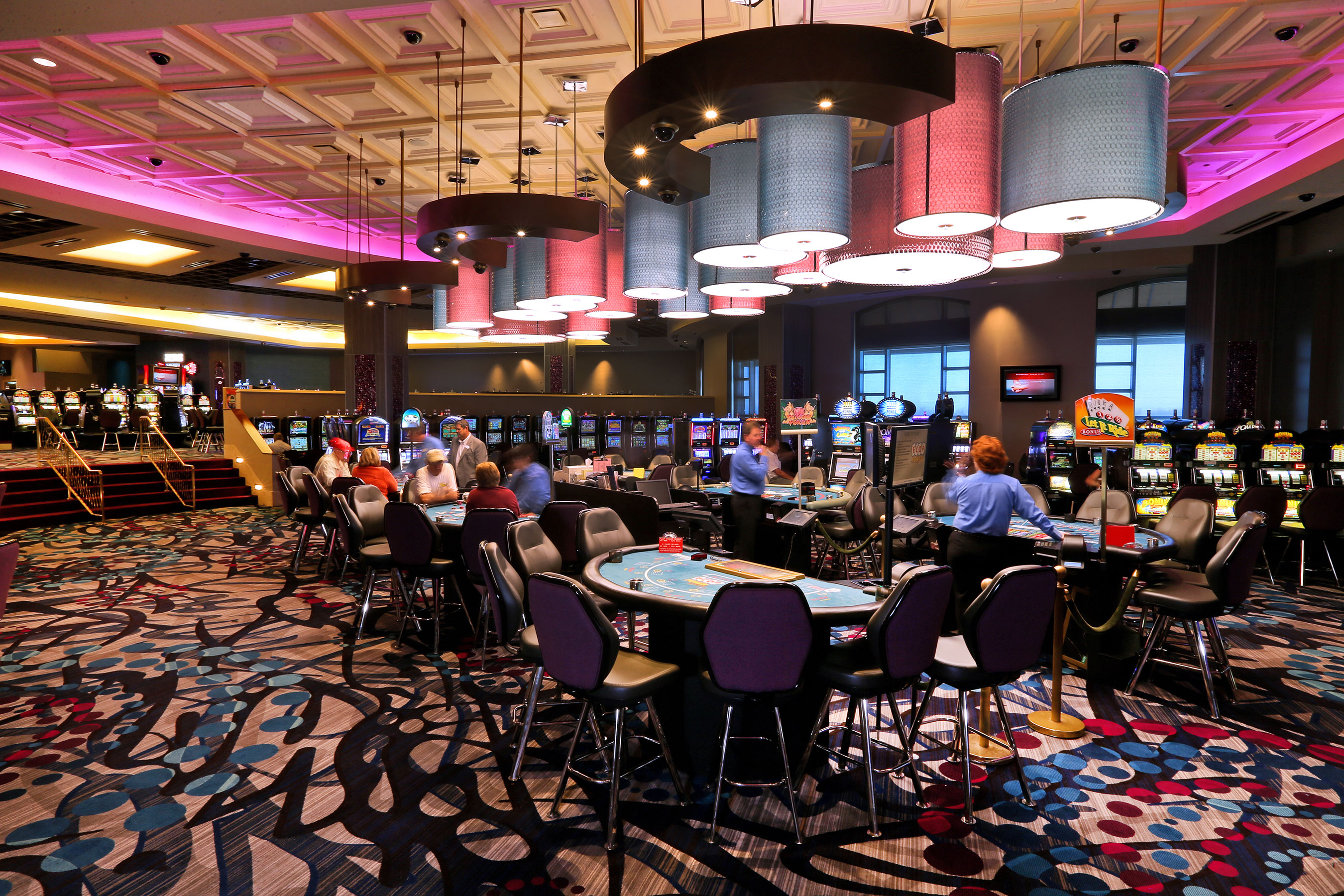 Harrah’s Gulf Coast, formerly The Grand Biloxi Casino, underwent a full transformation including a redesign of the casino floor