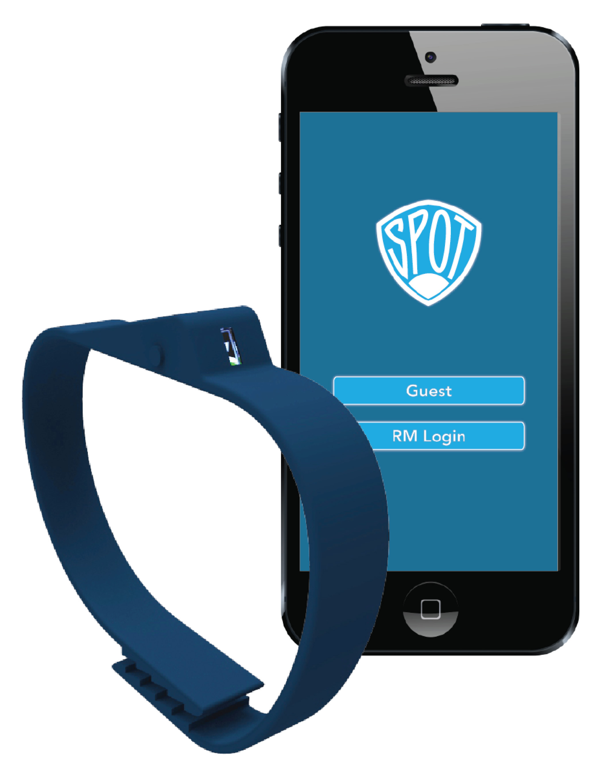 SPOT (A Problem) combines an integrated mobile application and wristband, and seeks to incentivize fraternities to exercise collective responsibility for keeping events safe.)