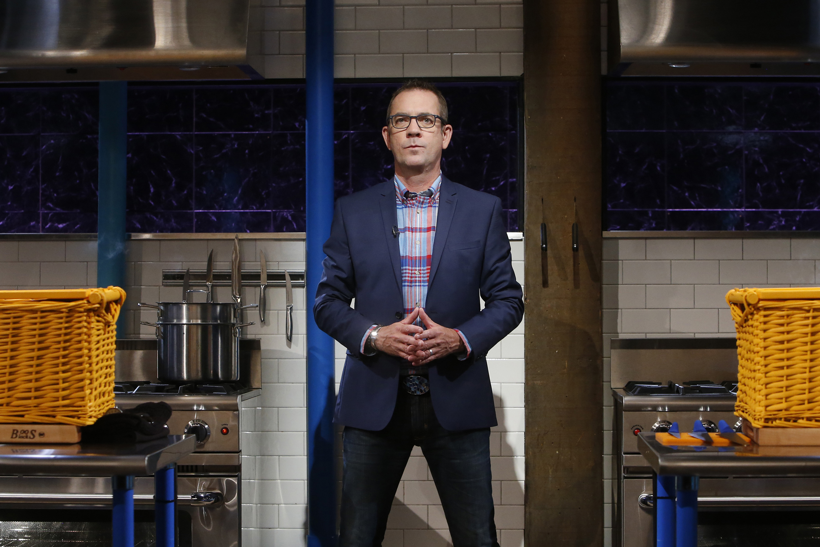 Host Ted Allen of Food Network's Chopped Junior
