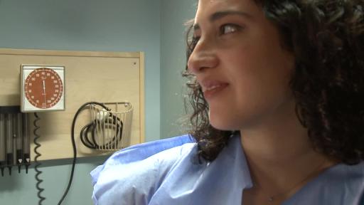 Broll of doctors speaking to women, and babies in the neonatal intensive care unit. "If you use opioid-based pain medication and you’re pregnant, or thinking about it, tell your doctor right away."