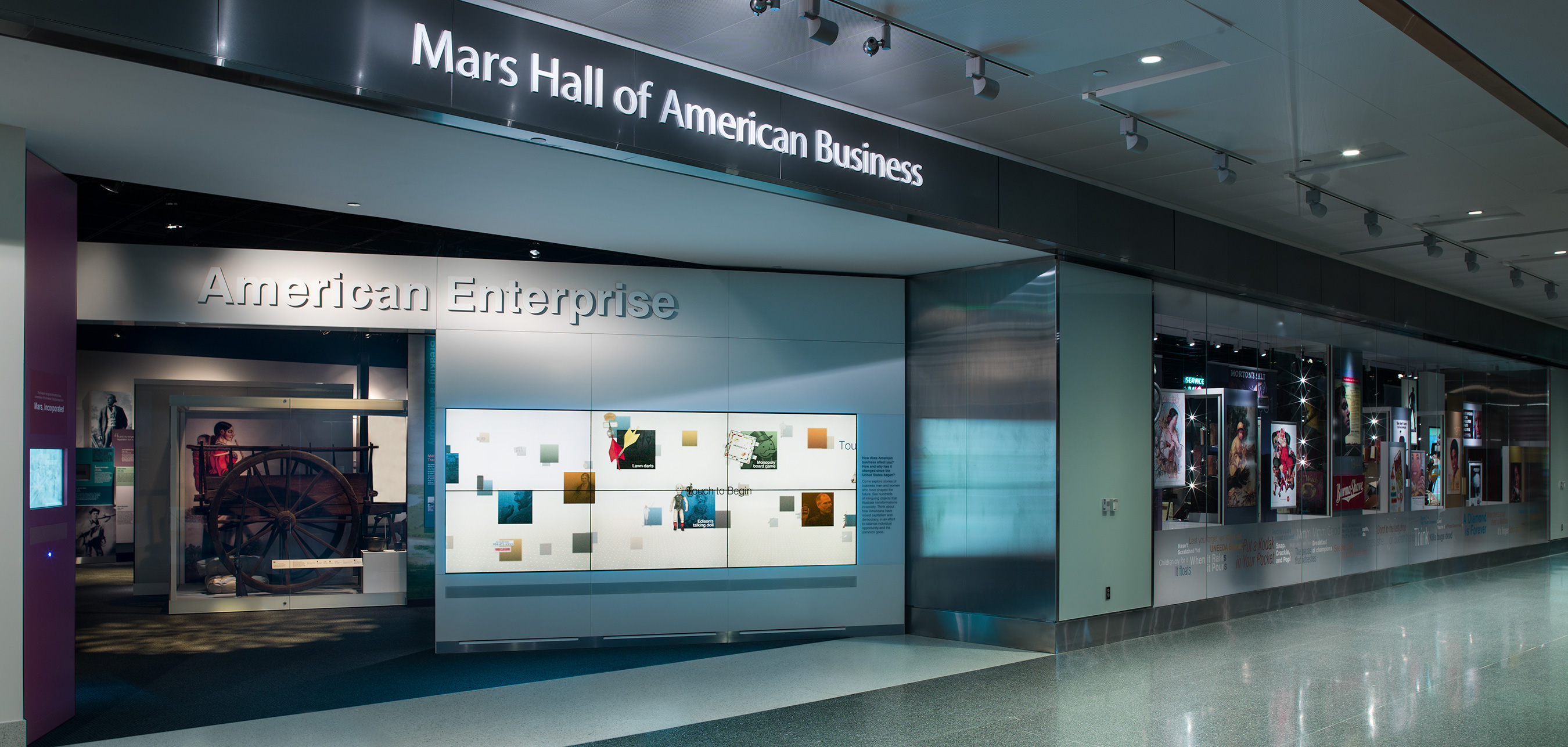 Entrance to American Enterprise in the Mars Hall of American Business