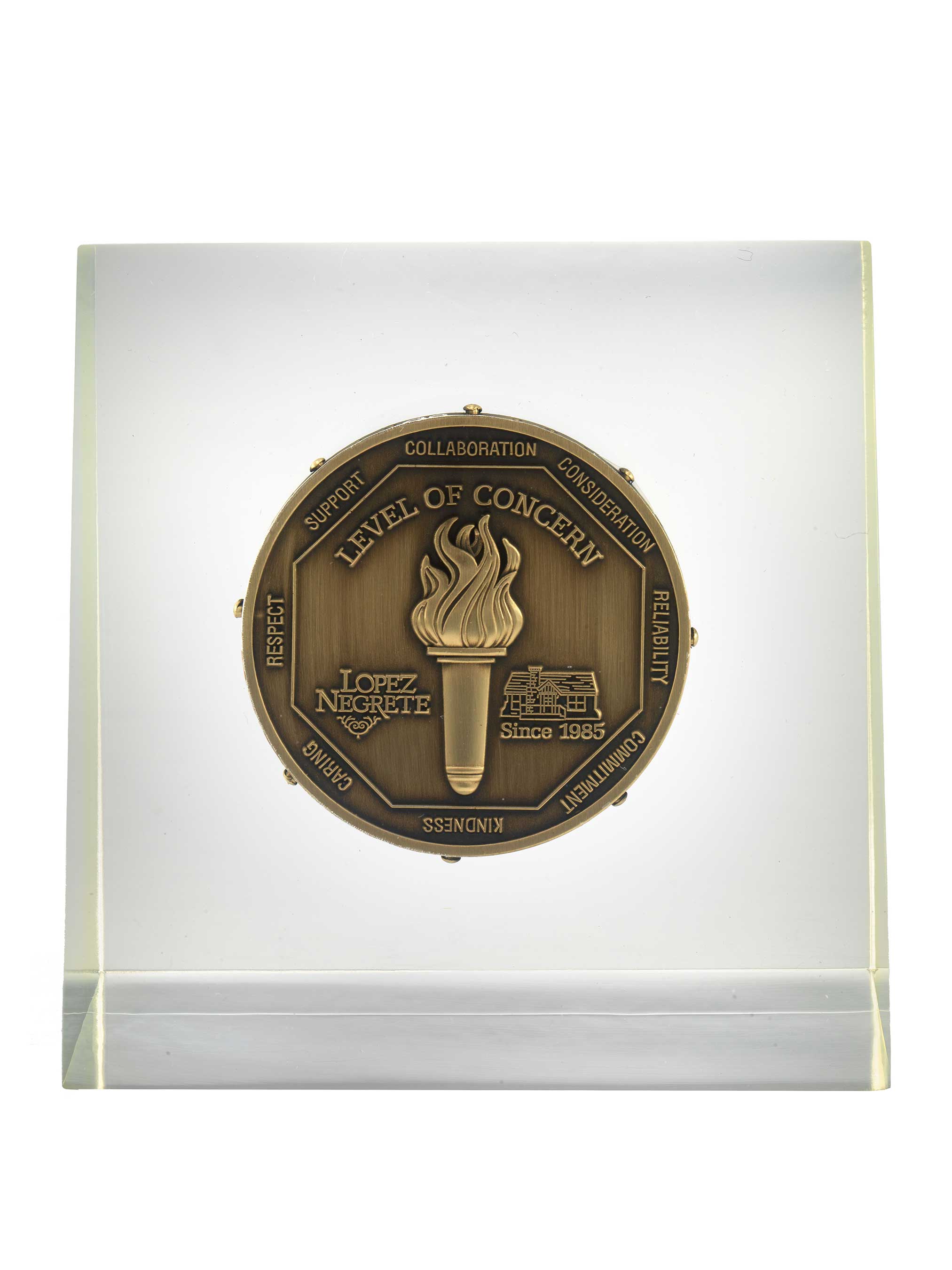 Lopez Negrete Communications, coin with the credo that has guided the agency since its inception