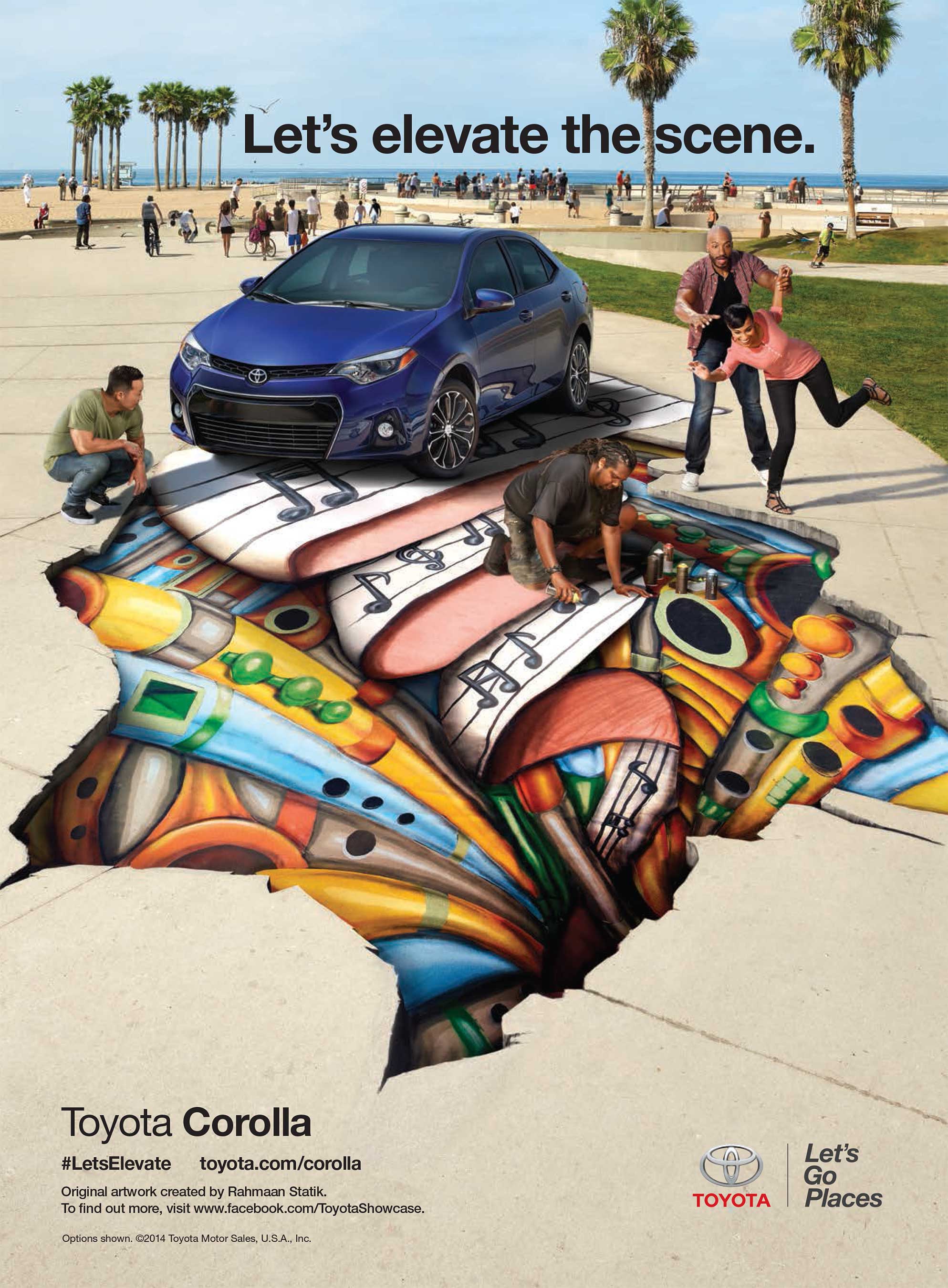 Toyota Corolla Let's Elevate Print Ad