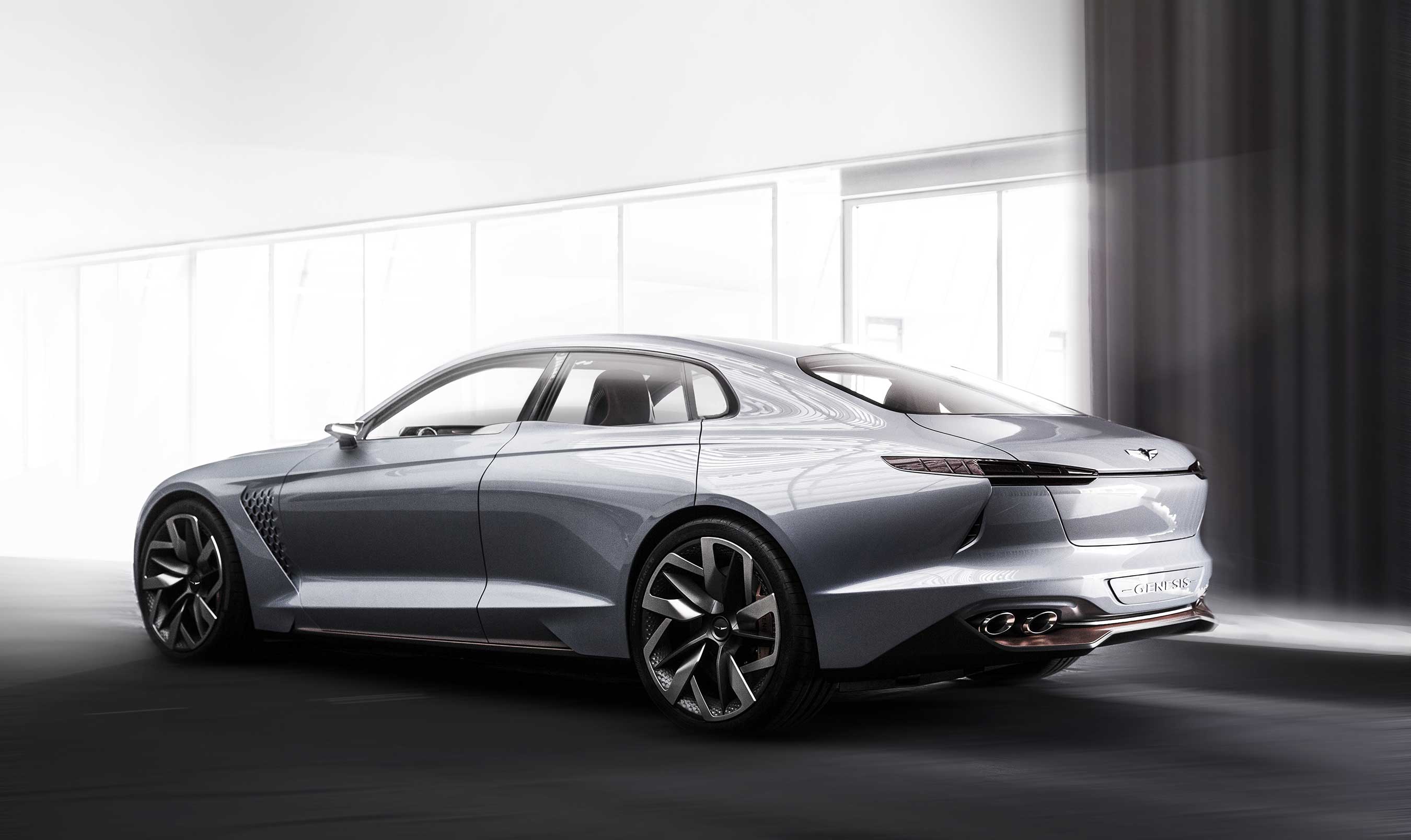 Genesis Reveals Hybrid Sports Sedan Concept At New York International Auto Show