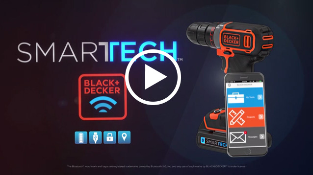 BLACK+DECKER™ announces its new line of award-winning SMARTECH™ Batteries, which use Bluetooth® Technology to connect to the new BLACK+DECKER™ Mobile App.