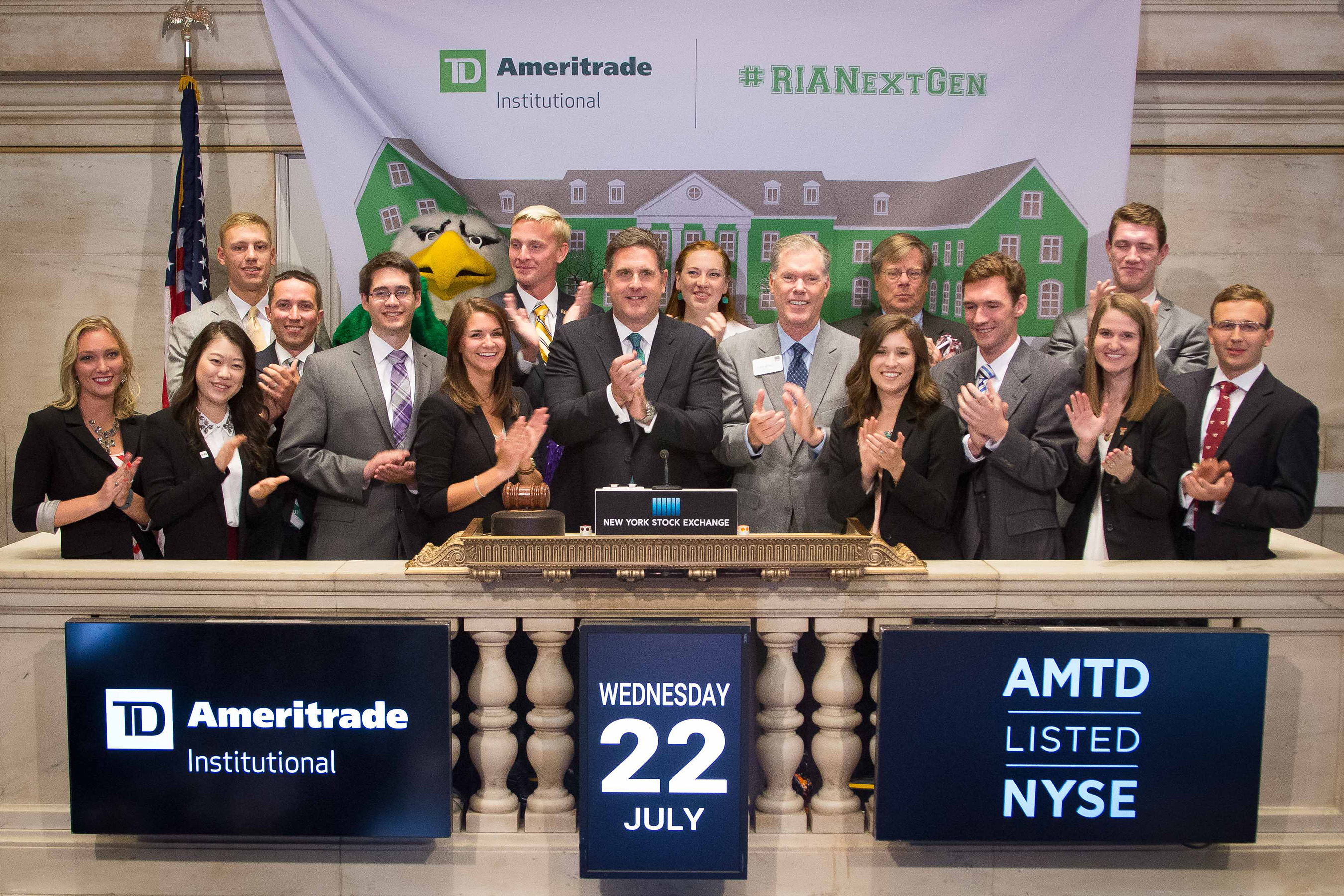 TD Ameritrade Institutional supports a new generation of financial professionals, hosts RIA Next Gen scholarship and grant winners on Wall Street