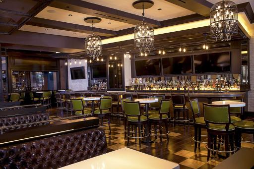The tavern section of Rosewater Grill & Tavern at Delta Downs Racetrack casino Hotel.