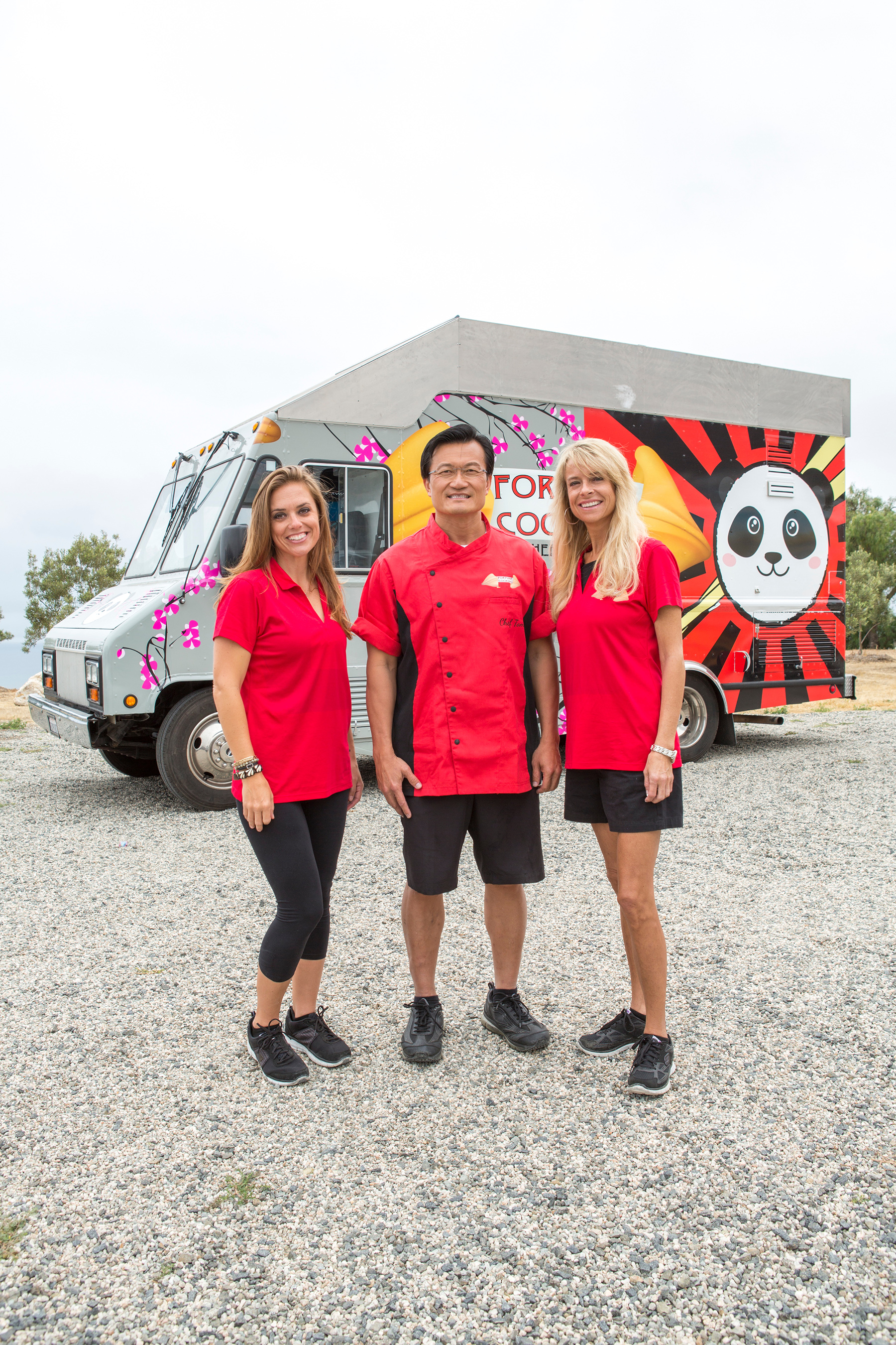 Team Fortune Cooking, Tiffany Webster, Tom Lin and Julie Hill-Lin, on Food Network's The Great Food Truck Race
