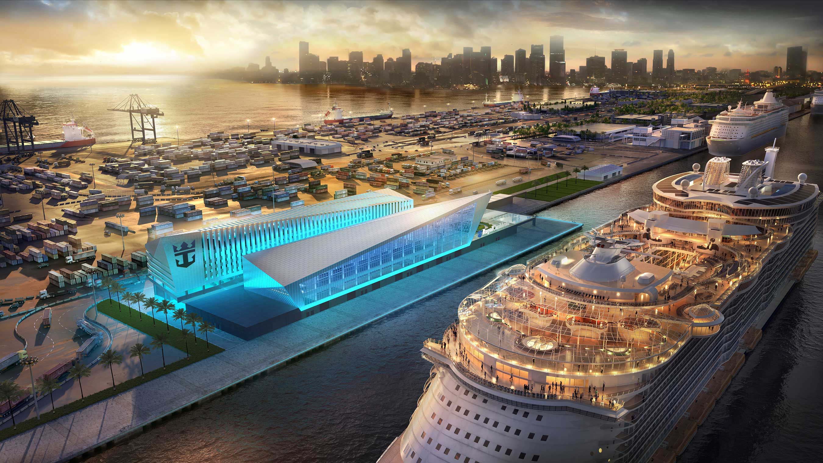Royal Caribbean Cruises Ltd. (RCL), in agreement with Miami-Dade County, will build and operate a new, world-class terminal at PortMiami. The iconic building is scheduled for late 2018.