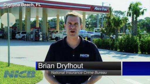 Brian Dryfhout talking in front of gas station