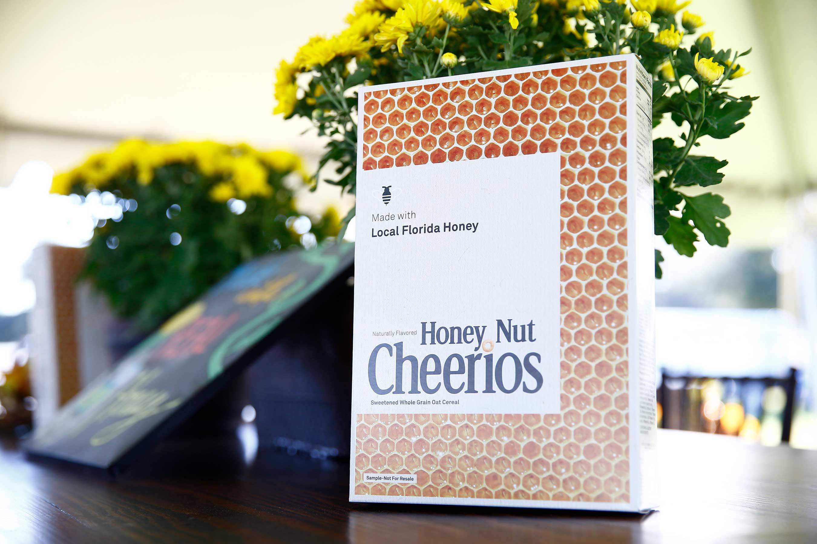 1 of only 40 limited edition boxes of Honey Nut Cheerios made from Bee Keeper Brent Dickson's real honey