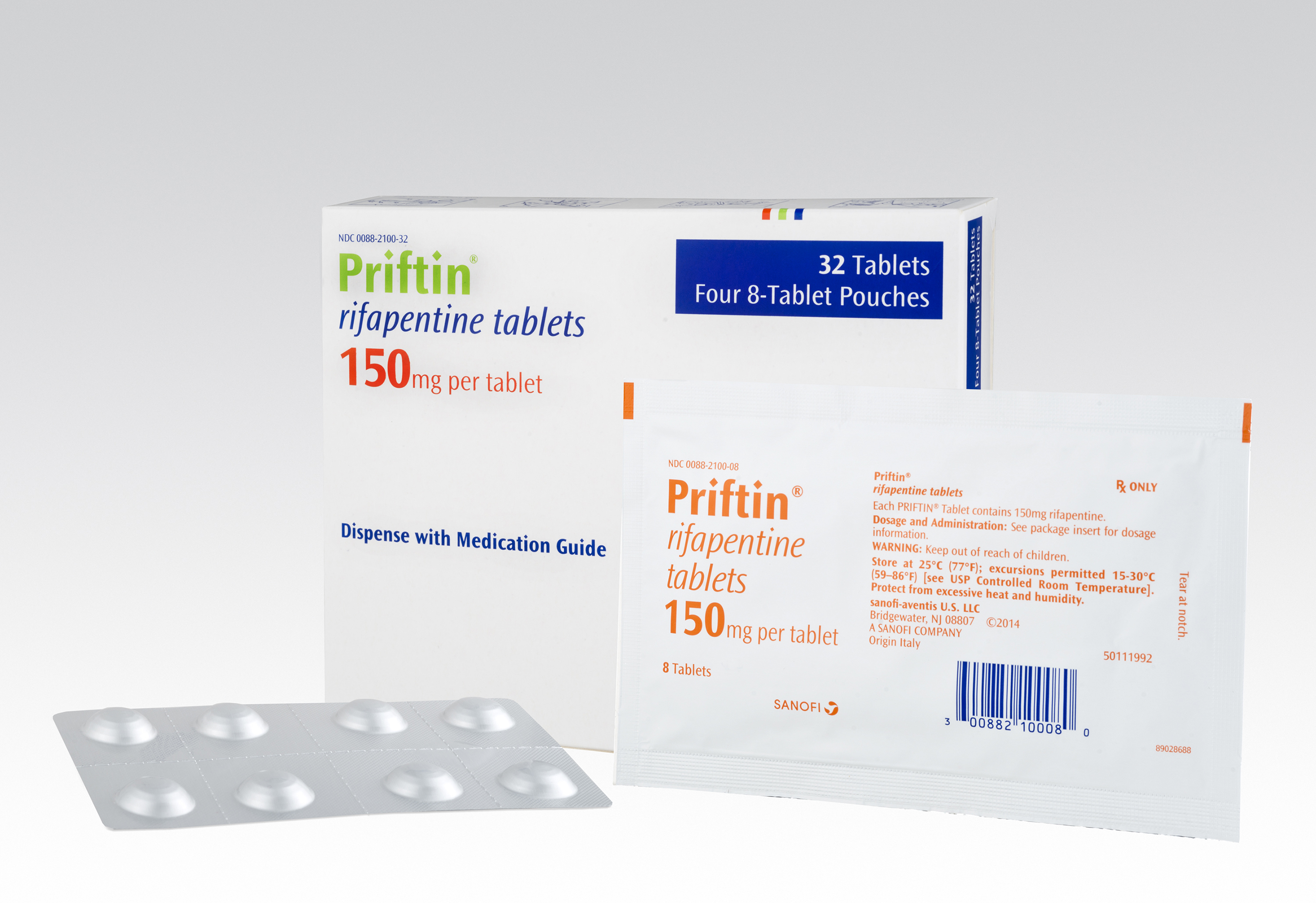 Priftin® rifapentine tablets 150mg 32 tablets