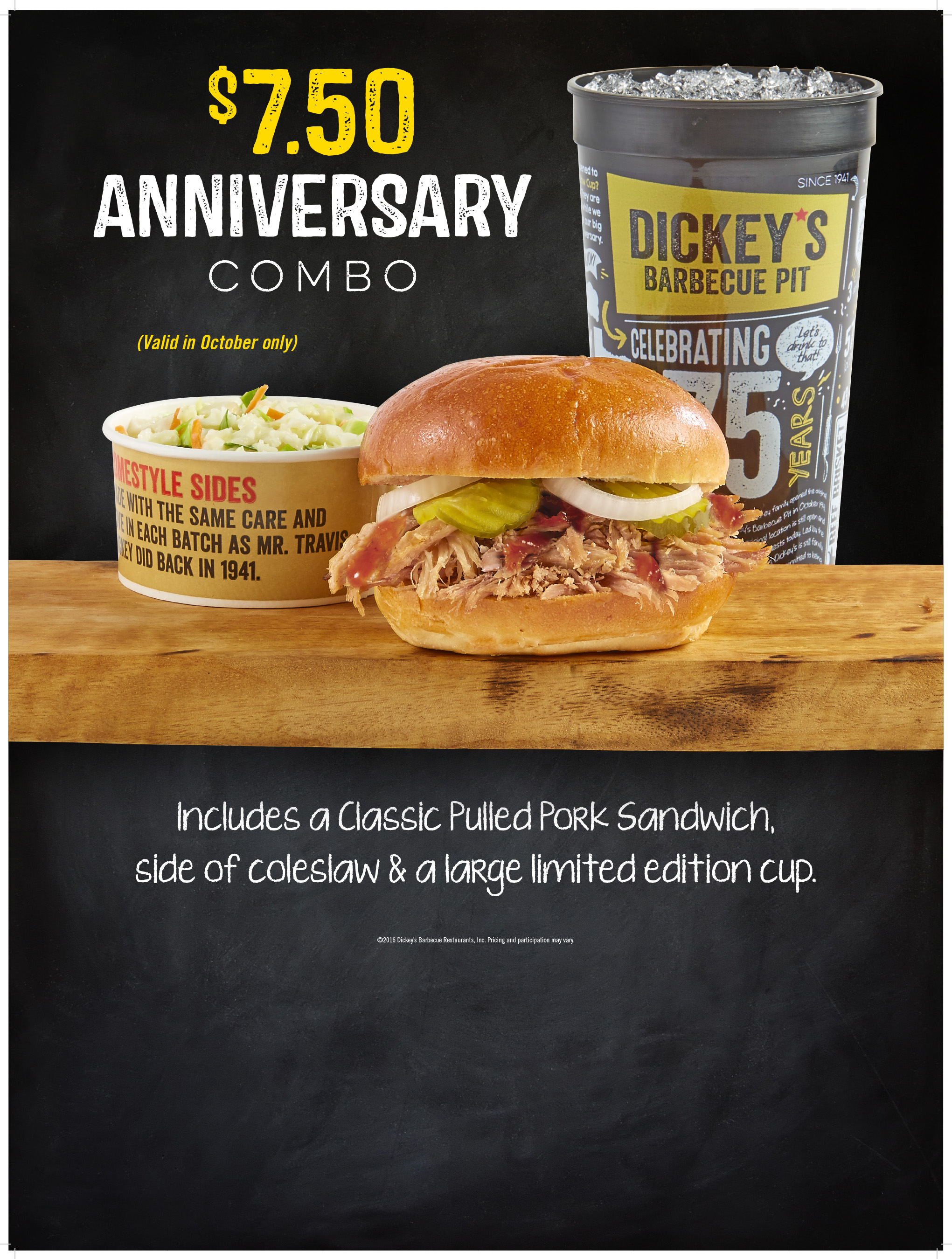 What side items are available on the Dickey's Barbecue Pit?