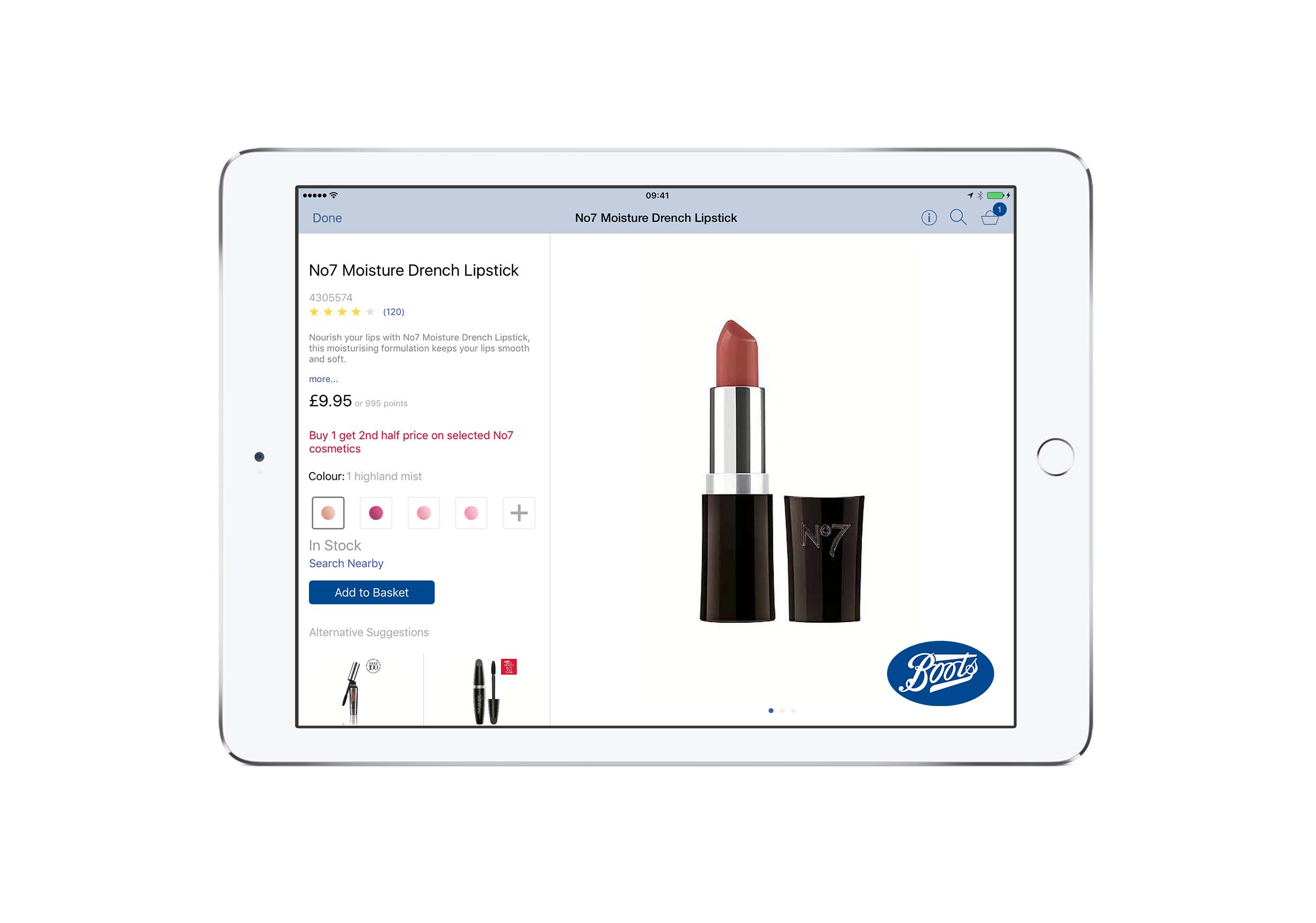 Sales Assist allows Boots colleagues to quickly answer questions about product information and look up inventory. The app also uses online analytics to make product recommendations based on previous customer interest. (Credit IBM)
