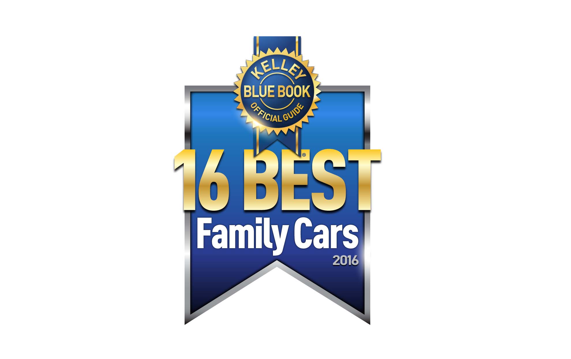 After extensively testing two dozen Best Family Cars finalists, the KBB.com editors decided upon a list of 16 vehicles that they feel best fit the title of Kelley Blue Book Best Family Cars of 2016.