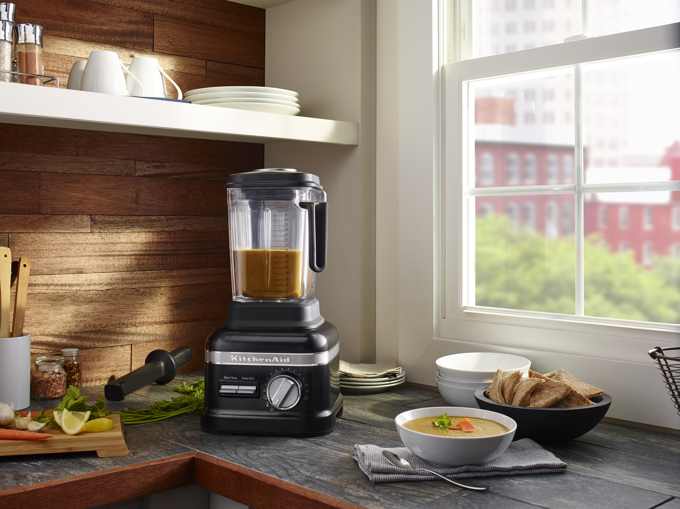 The upgraded models provide the added convenience of a dual-wall Thermal Control jar and three pre-set Adapti-Blend™ recipe programs for Soup, Juices and Smoothies.