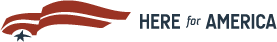 Here for America logo