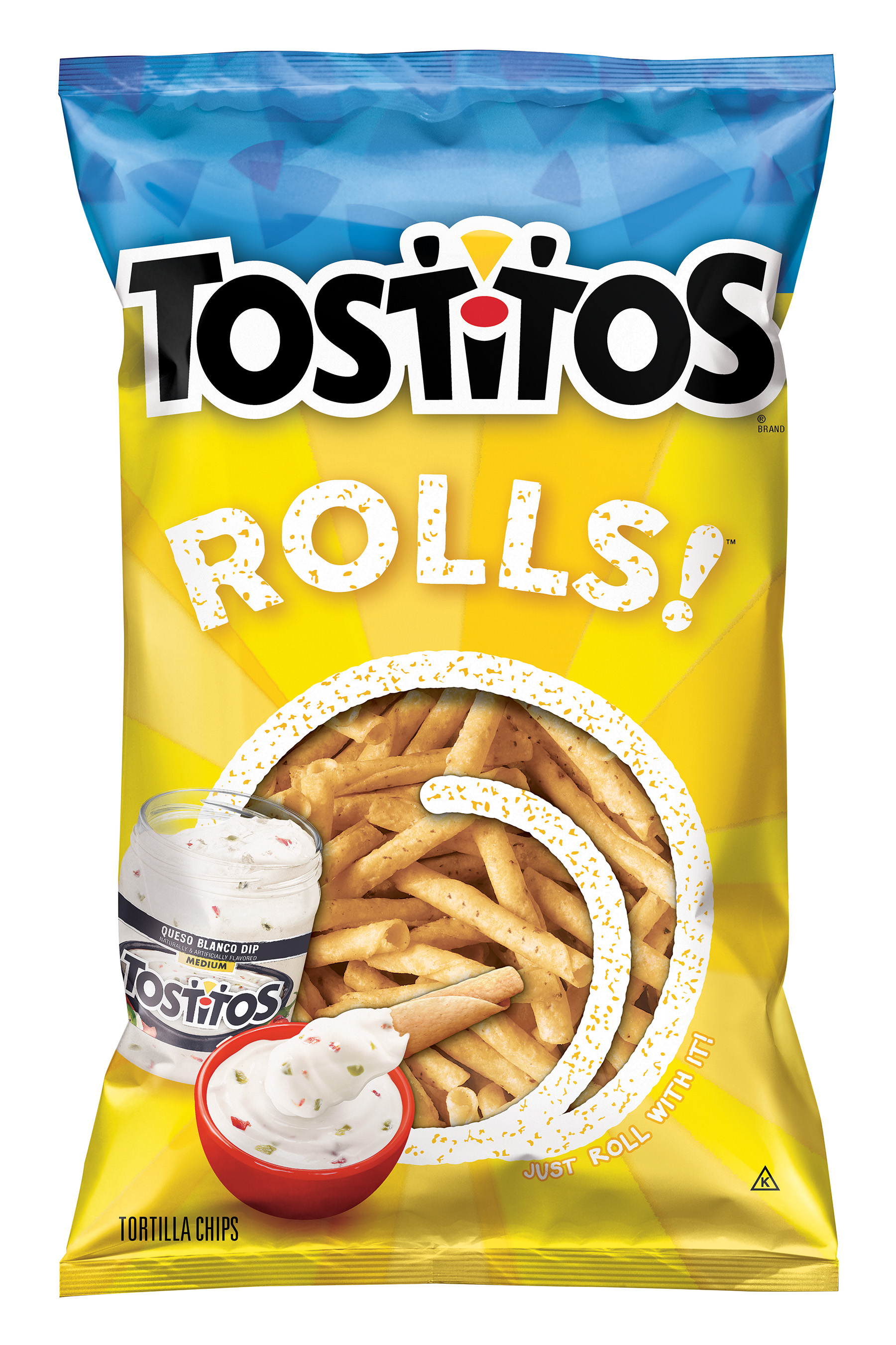 TOSTITOS Rolls! are the perfect chip for queso! Their unique rolled shape creates the ideal tool for navigating all those thicker party dips and provides a great, hearty crunch. With TOSTITOS Rolls! you can bring on the queso and bring on the fun!