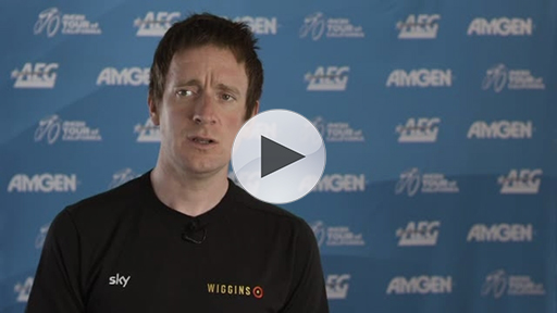 Three-time Olympic Gold Medalist and Tour de France Champion Sir Bradley Wiggin (GBR) discusses the caliber of the riders and level of competition found at the Amgen Tour of California.