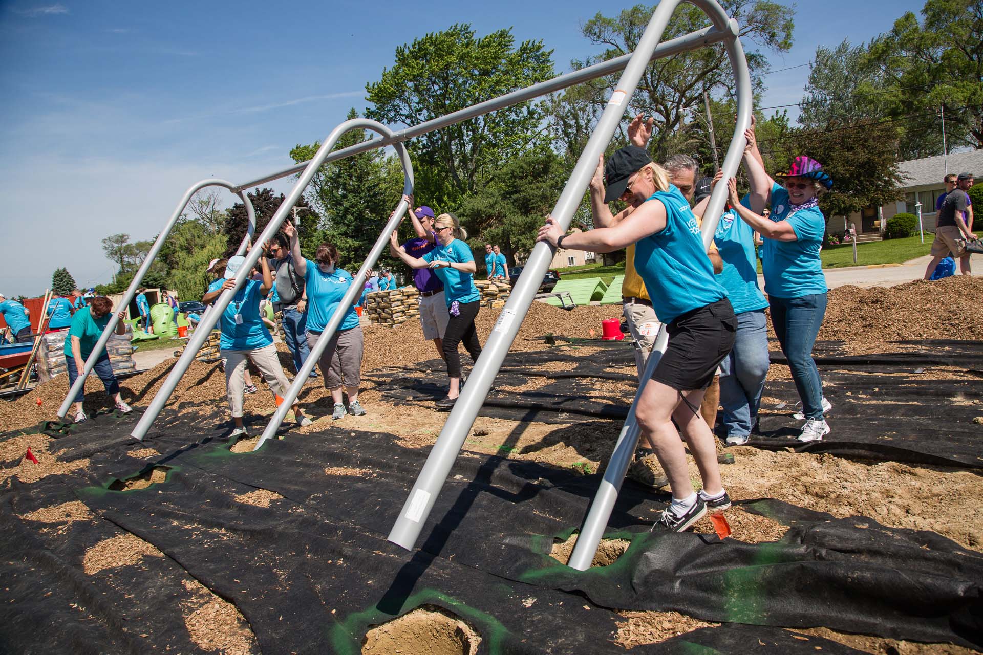 Volunteers will transform learning, athletic and play spaces.