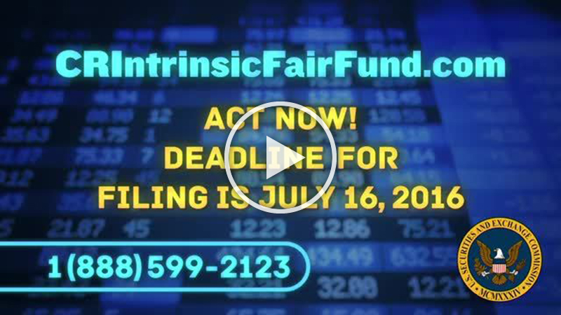 CR Intrinsic Fair Fund Settlement