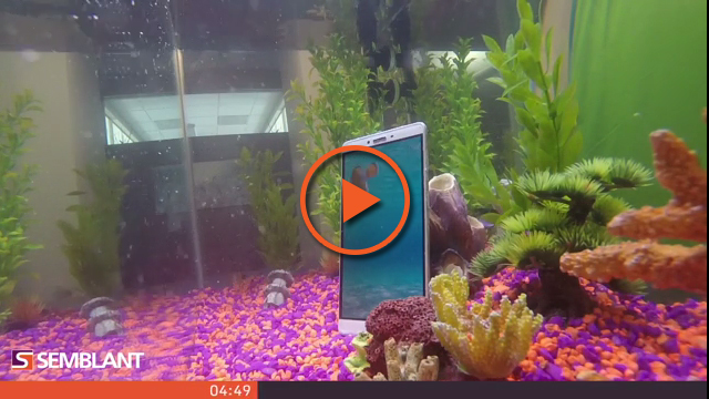 Liquid is the No. 1 cause of mobile phone damage, yet many “waterproofed” phones fail basic waterproofing tests. This smartphone with MobileShield™ undergoes a 45-minute dunk test––and still works! Liquid is the No. 1 cause of mobile phone damage, yet many “waterproofed” phones fail basic waterproofing tests. This smartphone with MobileShield™ undergoes a 45-minute dunk test––and still works!