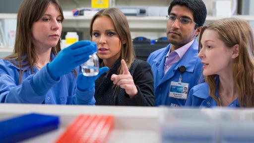 Joy with Researchers