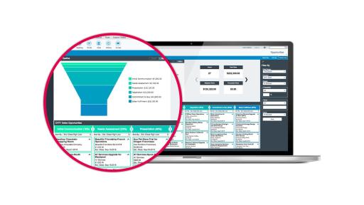 Laptop with Act! v21 on screen