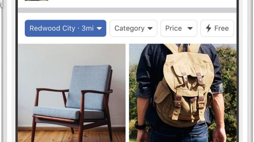 marketplace feed on mobile device