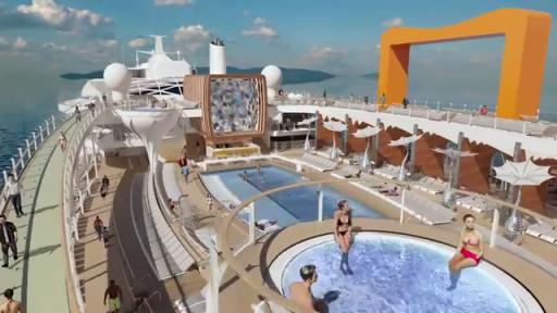 Celebrity Edge nears completion at the Chantiers de l'Atlantique shipyard in Saint Nazaire, France showcasing Celebrity&rsquo;s transformational new ship. Get a first look at Celebrity Edge on this quick tour before her official debut.